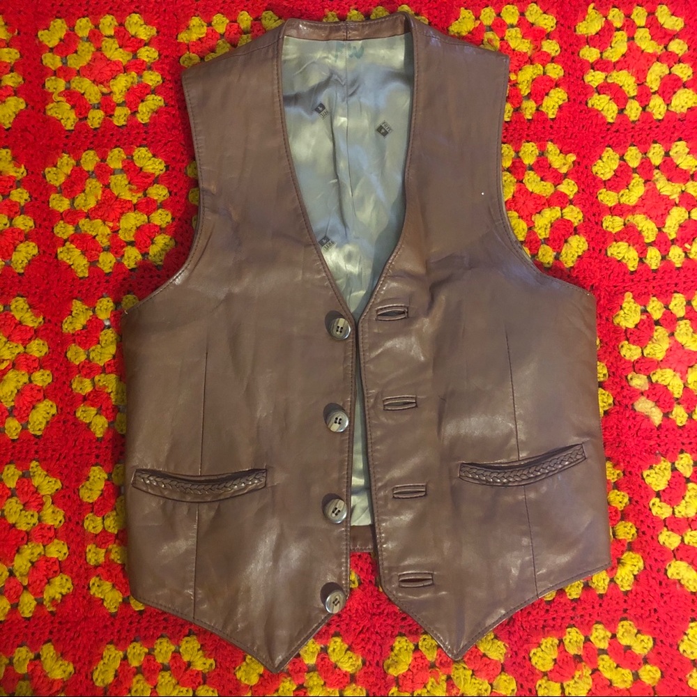 Vintage 1970’s Frye leather vest